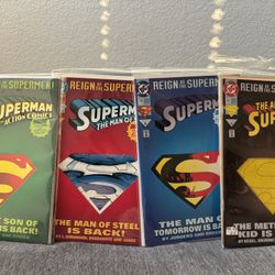 Reign Of Supermen Comics 1993 #12,13,14,15
