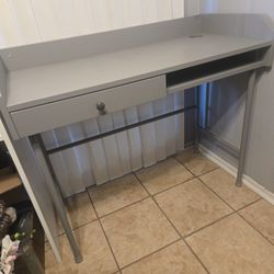 Grey Desk, Good Shape, Super Cheap 