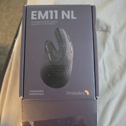 ProtoArc Ergonomic Vertical Mouse, EM11 NL Rechargeable Wireless Mouse Bluetooth, Ergo Mice with 3 Multi-Device for PC/Notebook/Laptop, 2.4GHz Optical