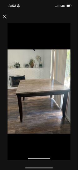 Table $150 from elegant furniture very firm and strong $makeup case $80