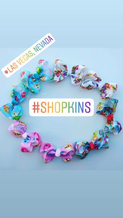 Shopkins hair clips