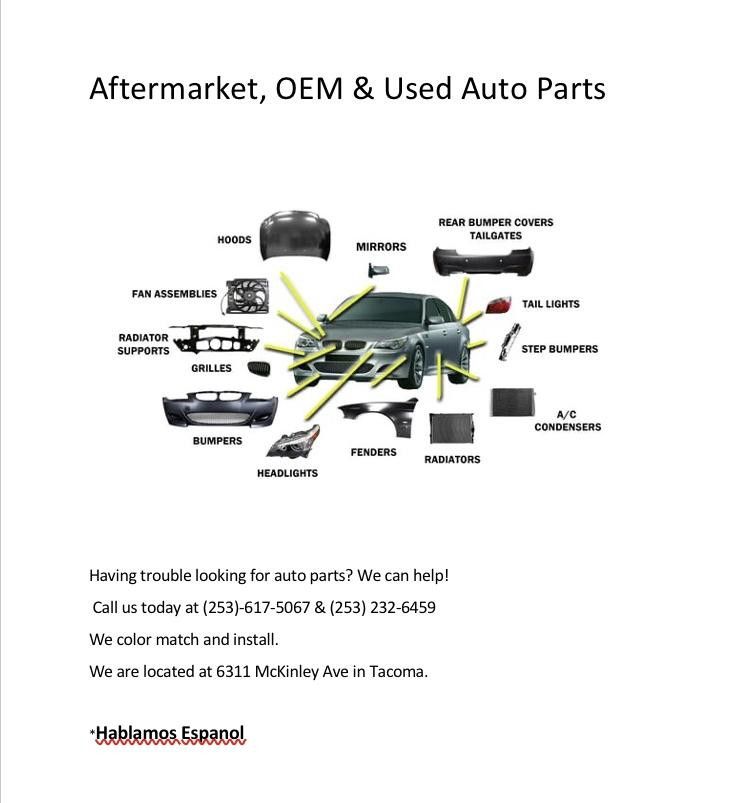 Auto parts used new aftermarket