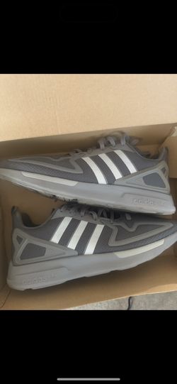 Size 12 Men's - adidas ZX 2K Flux Core FZ4507 Gray Off White Athletic