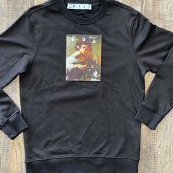 Off White Sweatshirt Sz Medium, Large