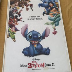 Lilo & Stitch 2002 Metal Framed Movie Poster