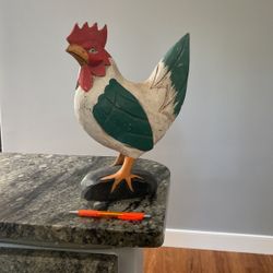 Wooden Chicken Decor