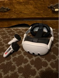 Meta Quest 3 128GB VR Headset + Controllers + Strap Upgrade