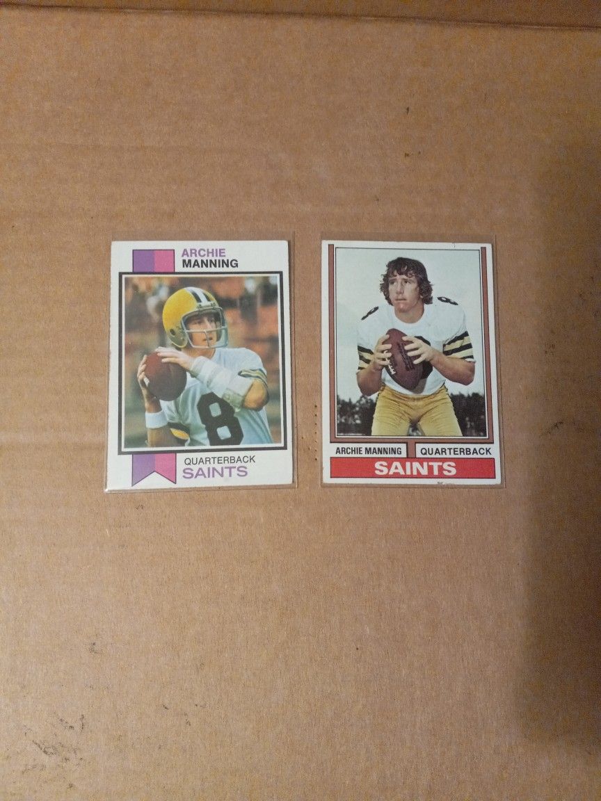 Archie Manning Topps 2nd And 3rd Year Cards
