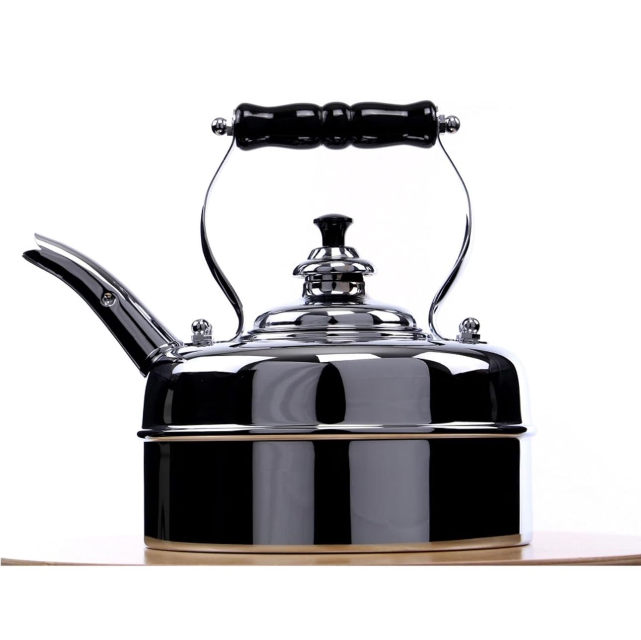 Simplex Tea Kettle Kensington No. 1, Solid Copper Whistling Tea Kettle for Gas and Electric Stoves, 1.9 Quart New !!