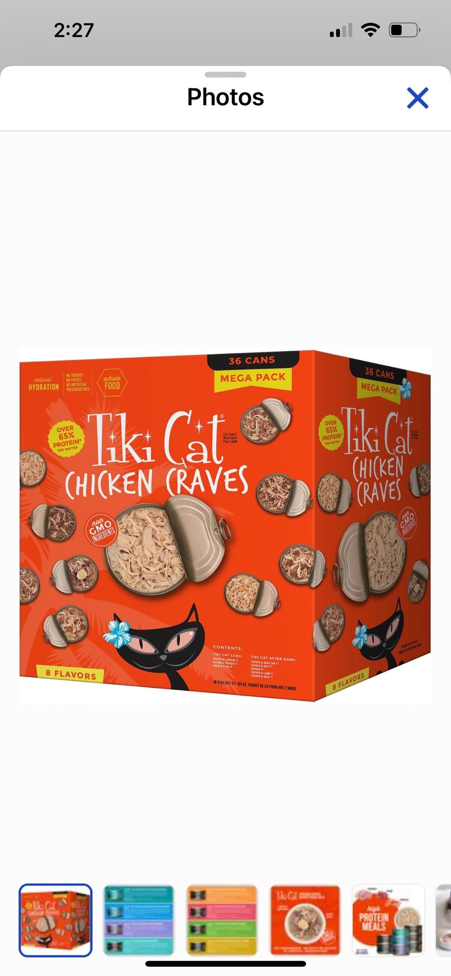 NEW 34 Pack Cat Wet Food (Tiki) Chicken