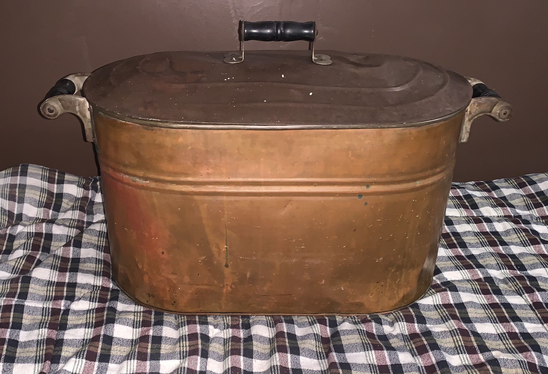 Antique  Copper Wash Tub/Ham Cooker