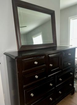 Dresser and Mirror