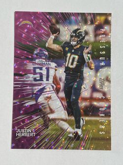 Topps 2026 Flagship Pressure Cookers Insert #PC-11 Justin Herbert Chargers NFL