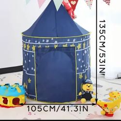 Night Sky Design Children's Play House Tent, Cute Castle for Little Boy's and Girls