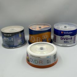 Lot Of 175 New Sealed Blank DVD-R DVDR 16X 4.7GB Recordable Sony Memorex