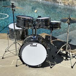 Pearl Roadshow Jr Drum Set Complete 