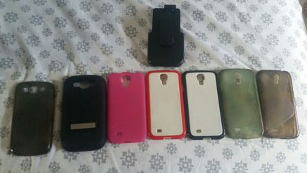 Phone cases...S5 and I think the one on left is S4. All for $15. Make offer!