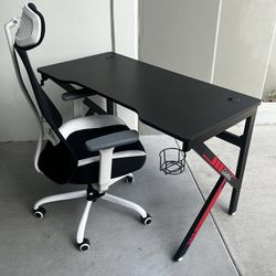 Gaming Desk With Chair Brand New