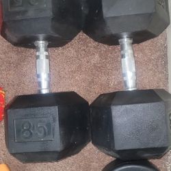 85lbs Dumbbells 2pair