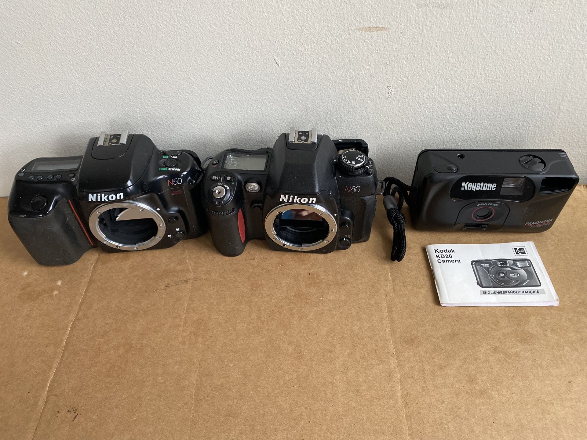 Lot Of 3 Film Canera ( Parts/Repair)