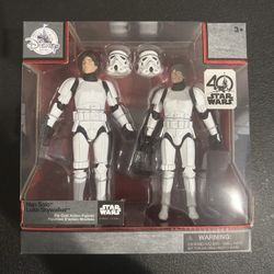 Han Solo Luke Skywalker In Stormtrooper 2 Pack Die Cast Black Series 