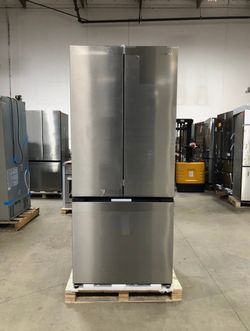 30 in. 3 Door French Door Refrigerator, Stainless (OPEN BOX COSMETIC IMPECTIONS)