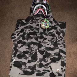 Bape Zip Up Sweater