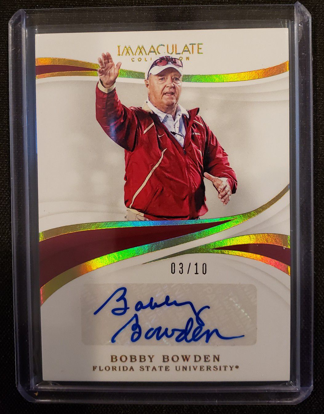 Bobby Bowden authenticated autograph
