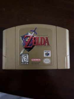 Legend of Zelda Ocarina of Time Gold Cartridge