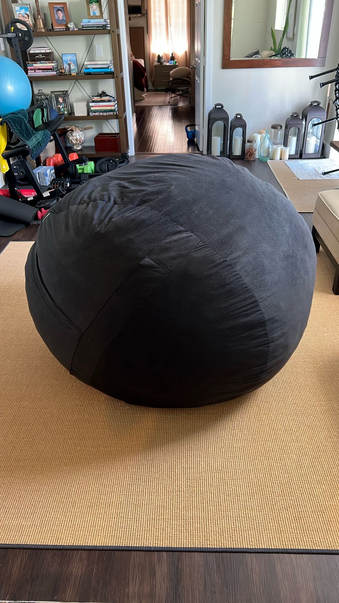 Big Joe Fuf Bean Bag Chair – Like New + New Cover