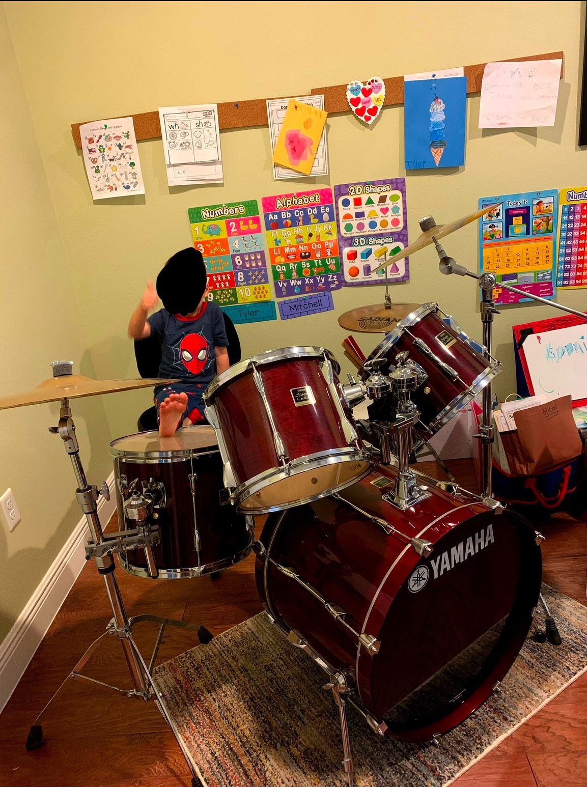 Yamaha Stage Custom Drum Set - Excellent Condition