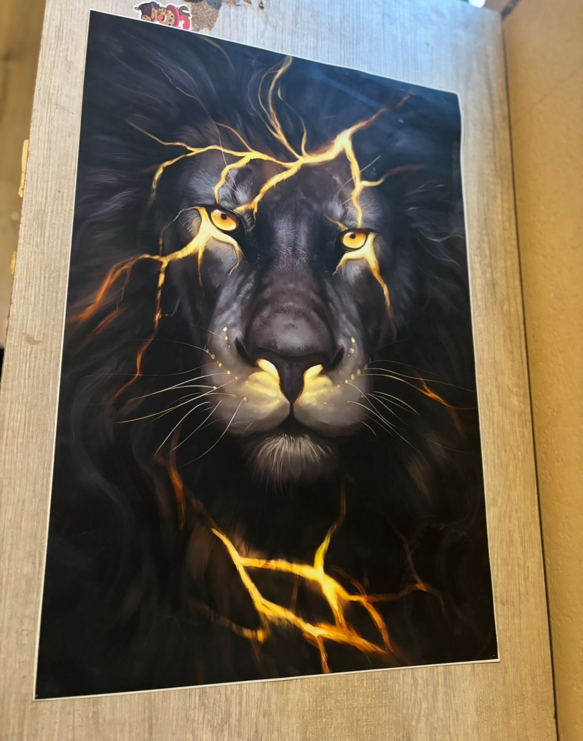 π¦ Lightning Lion Wall Poster β Powerful Artwork β $10