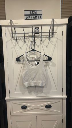 White Cropped Tank Top