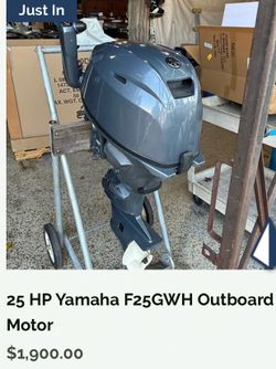 Yamaha 25 hp engine, trailer hitch
