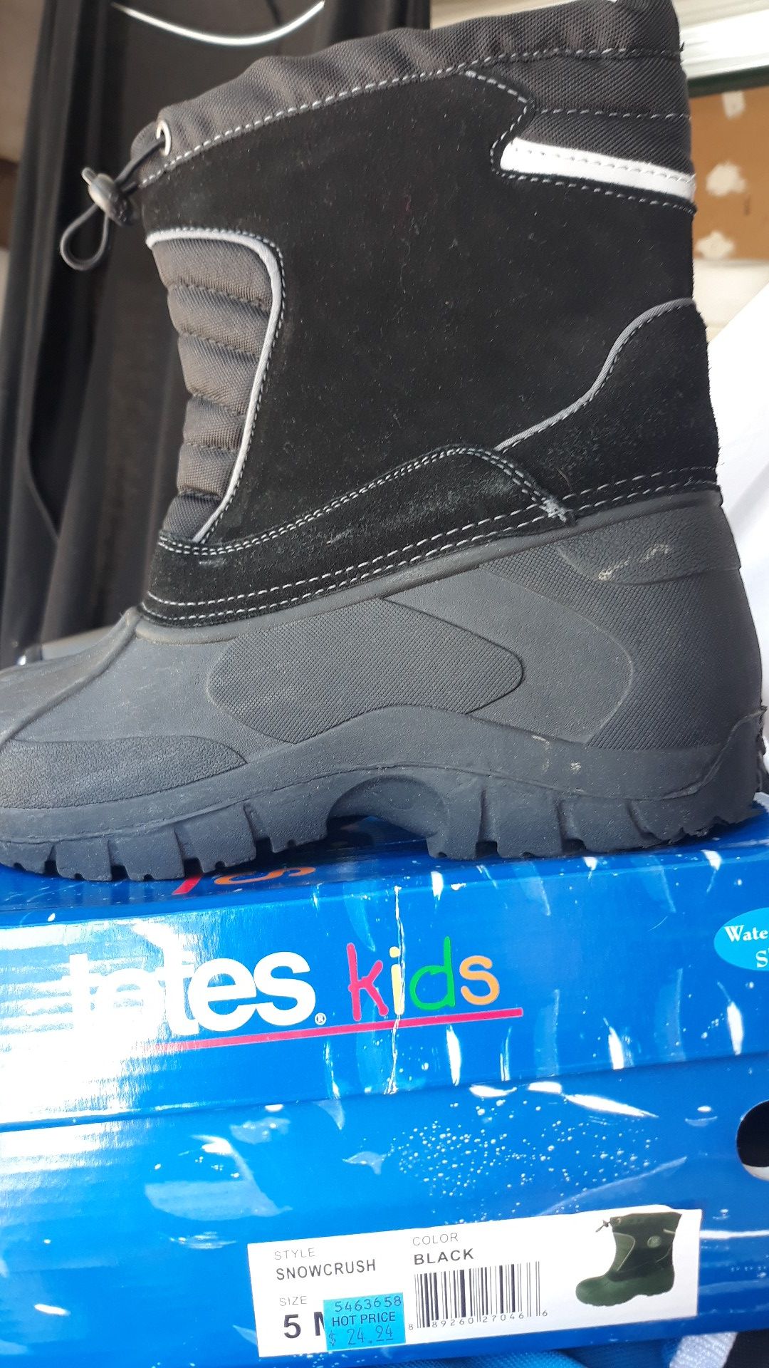 Snow boots kids unisex - worn 1x size 5