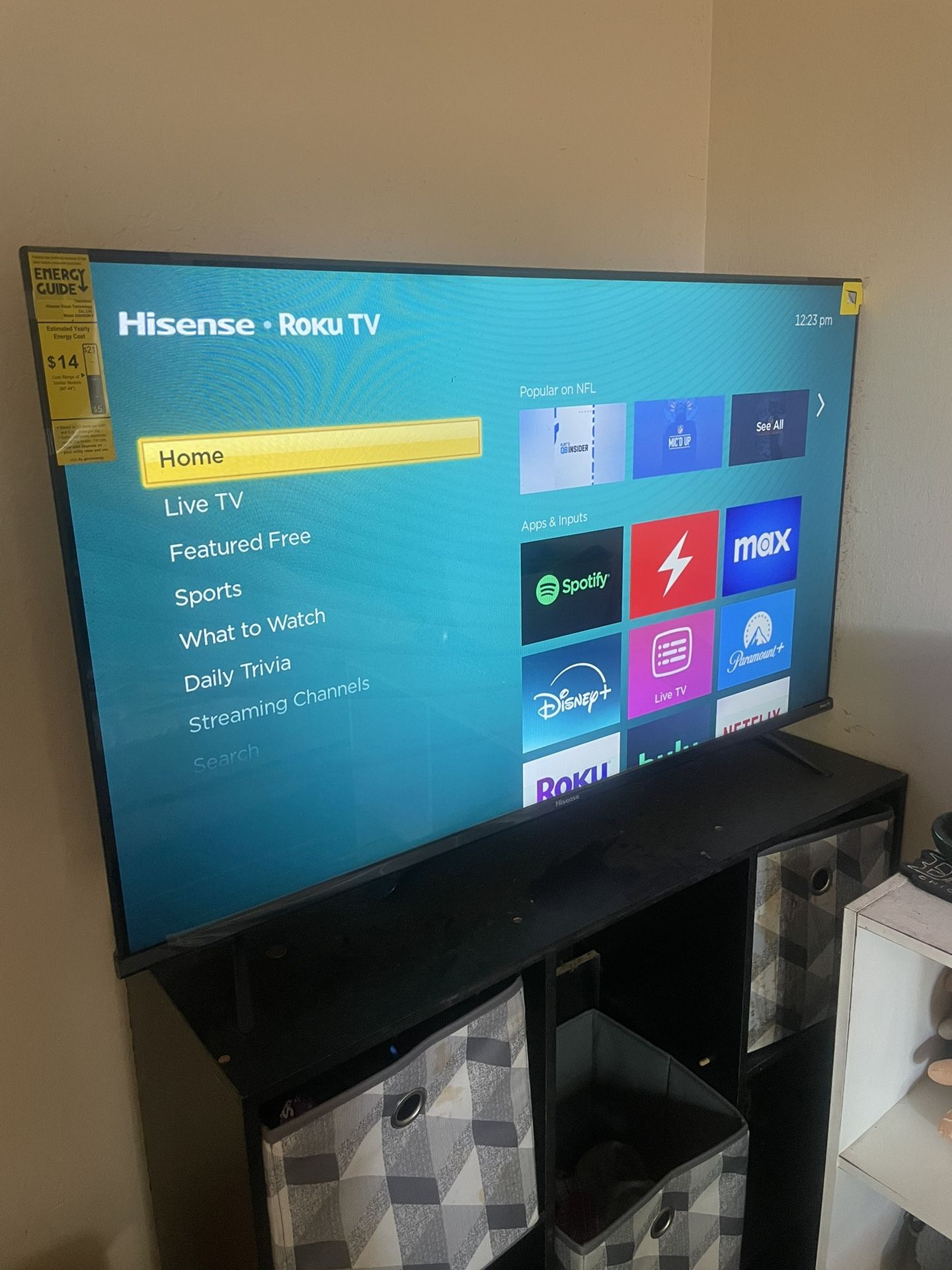 Hisense 43” Roku TV Barely Used $125
