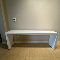 White Console Table 75” Wide