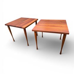 Vintage Mid Century Hans C Andersen teak side tables