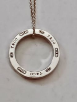 Sterling Jewelry.  Classic Tiffany Sterling Necklace.  16”