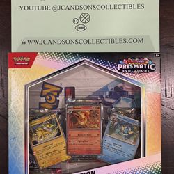 Pokemon TCG SV8.5 Prismatic Evolutions Poster Collection Box Factory Sealed