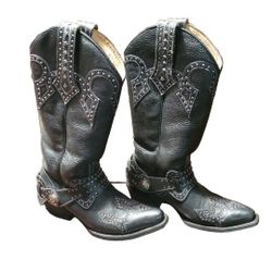 J. B. Dillon Cowboy Boots - Women Size 8B - Worn 3 Times