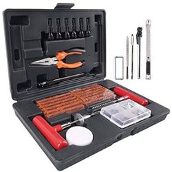 100pcs Car Tire Repair Tool Set Kit Car Van Tire Repair Tools Emergency Heavy Duty Tubeless Puncture Repair Kit Plug Universal

