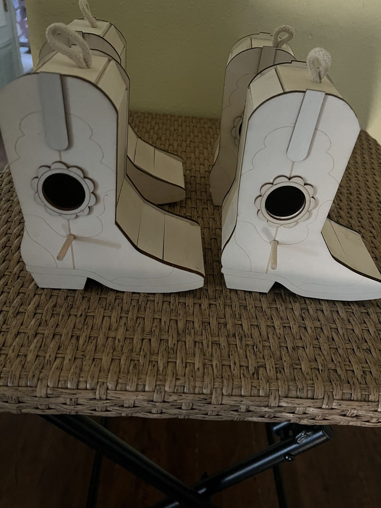 Boot Shape Wood Birdhouses