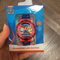 NWT Paw Patrol flashing LCD watch