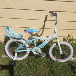 Princess Frozen 16 Inch Bike / Bicycle with Training Wheels ( Princesa  Bicicleta Con Llantas 16 Pulgadas )