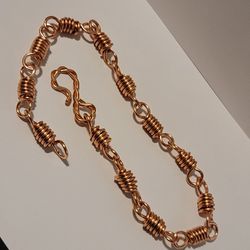 Handmade Copper Wire Work Unisex Style Chain Bracelet