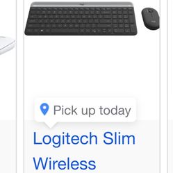 Logitech Slim Wireless Keyboard and Mouse Combo - MK470