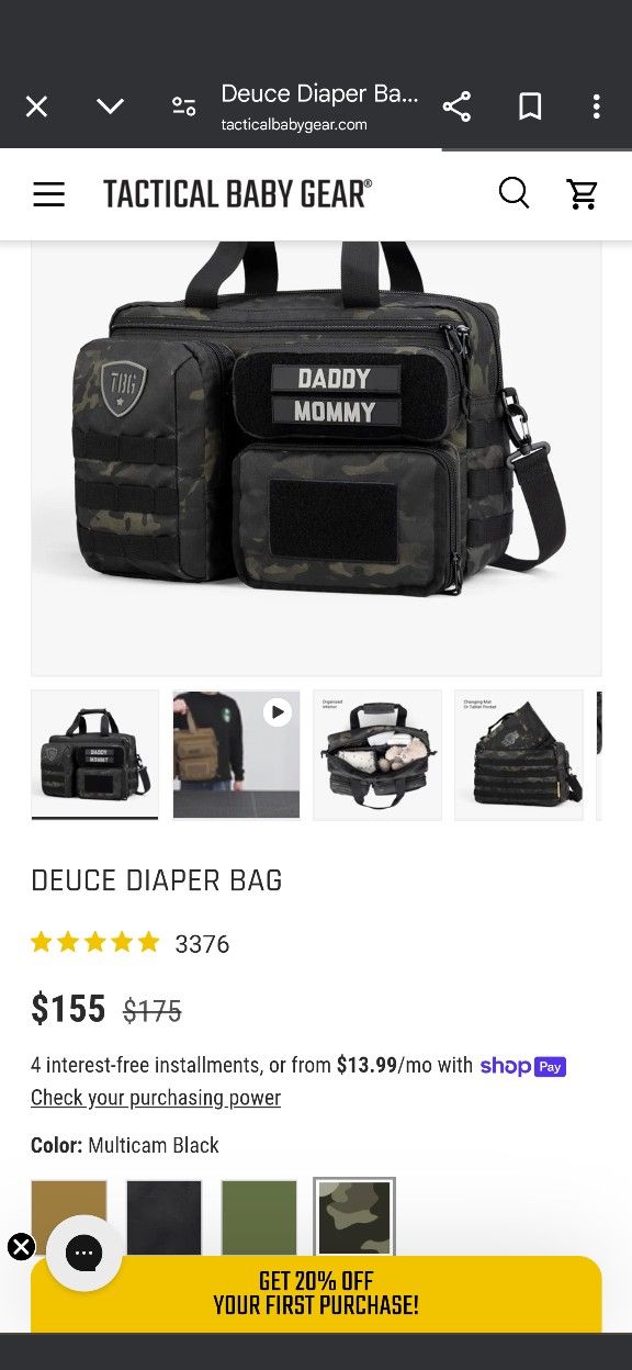 Diaper Bag (Tactical Baby Gear),All Products : American Fashion Style Bags On Sale
