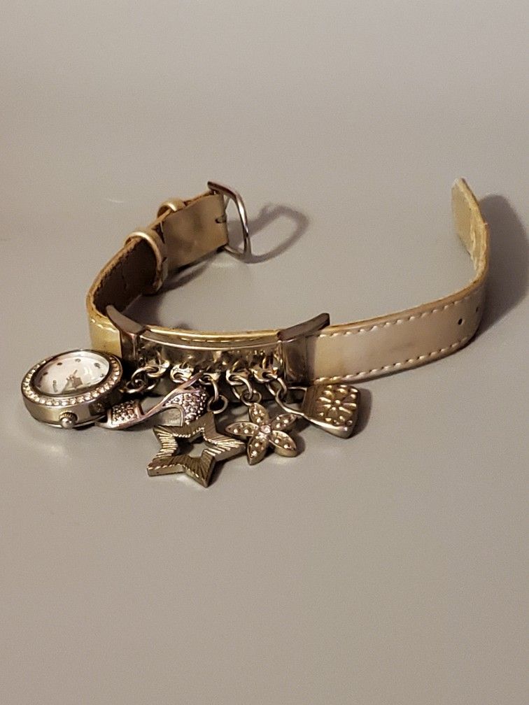 Vintage Vivani and Claire's Charm Bracelet Watch Lot