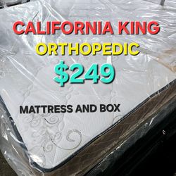 California King Set  Orthopedic $249 __ Mattress And Box